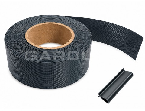Bandă decorativă din PVC pentru gard 47,5 mm antracit RAL7016
