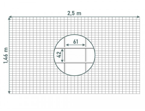 Plasă sudată zincată pentru gabion 42х61mm D-3,7mm 1,46х2,5mm
