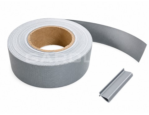 Bandă decorativă din PVC pentru gard 47,5 mm sur RAL 7040